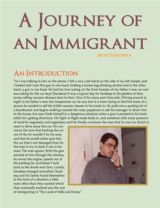 Article by Avni Sardana